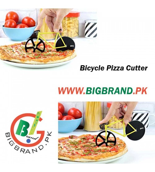 Bike Shaped Pizza Slicer Cutter with Stainless Steel Blade